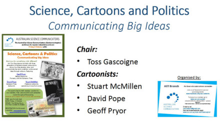 Science, Cartoons and Politics: communicating big ideas